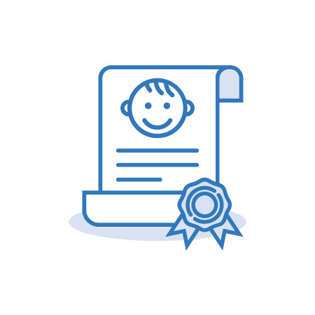 Service for receiving a birth certificate